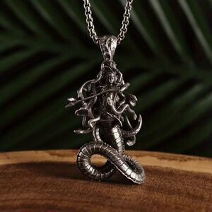 Medusa Ancient Greek Mythology Stainless Steel Pendant Necklace